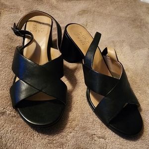 Naturalizer Azalea Black Leather Sandals